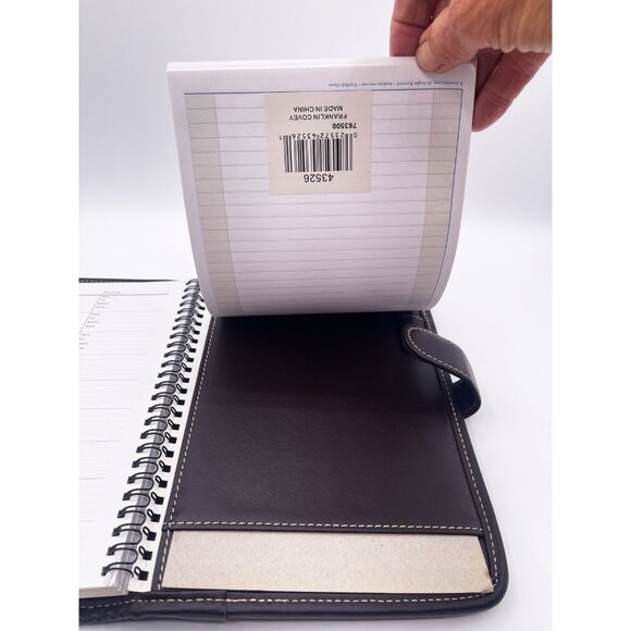 FranklinCovey Classic Leather Planner Binder Compass System 7-Ring Organizer - Picture 8 of 10